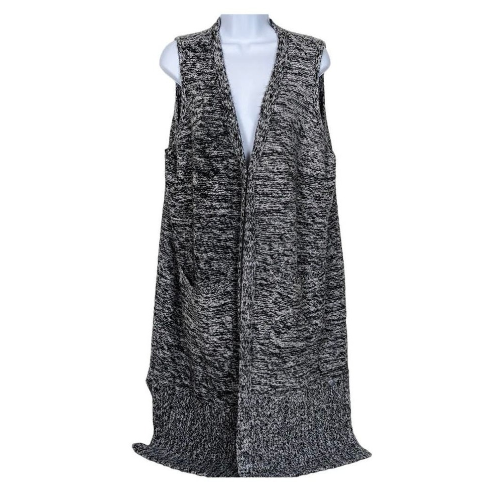 Chico’s Long Line Duster Sweater with Pockets and One Button, size 3 or 3X